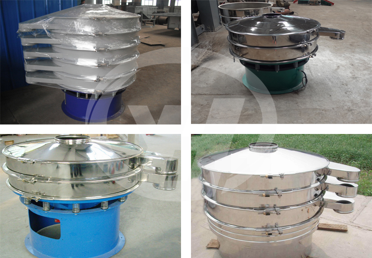 Stainless Steel Salt Rotary Vibrating Screen / Ultrasonic Screen Filter 280kg Weight