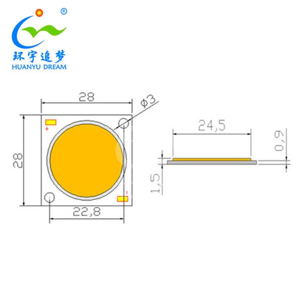 Cheap 2825 Cob 100W 40-42V  120° Beam Angle LED CHIP for Down Light for sale