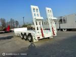 Strength Multi Flat Truck Low Flat/ Low Bed Semi-Trailer 70--100 Tons For Self
