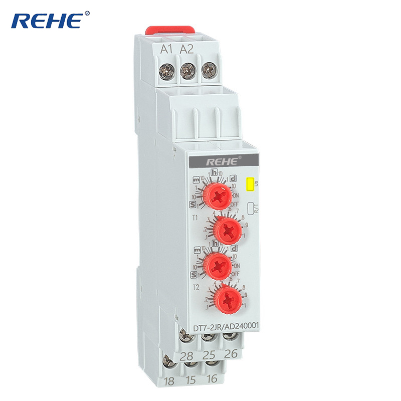 Programmable Doublestage Delay Unit DT7-2JR AC/DC12V-240V 50-60Hz Electronic Relay DPDT