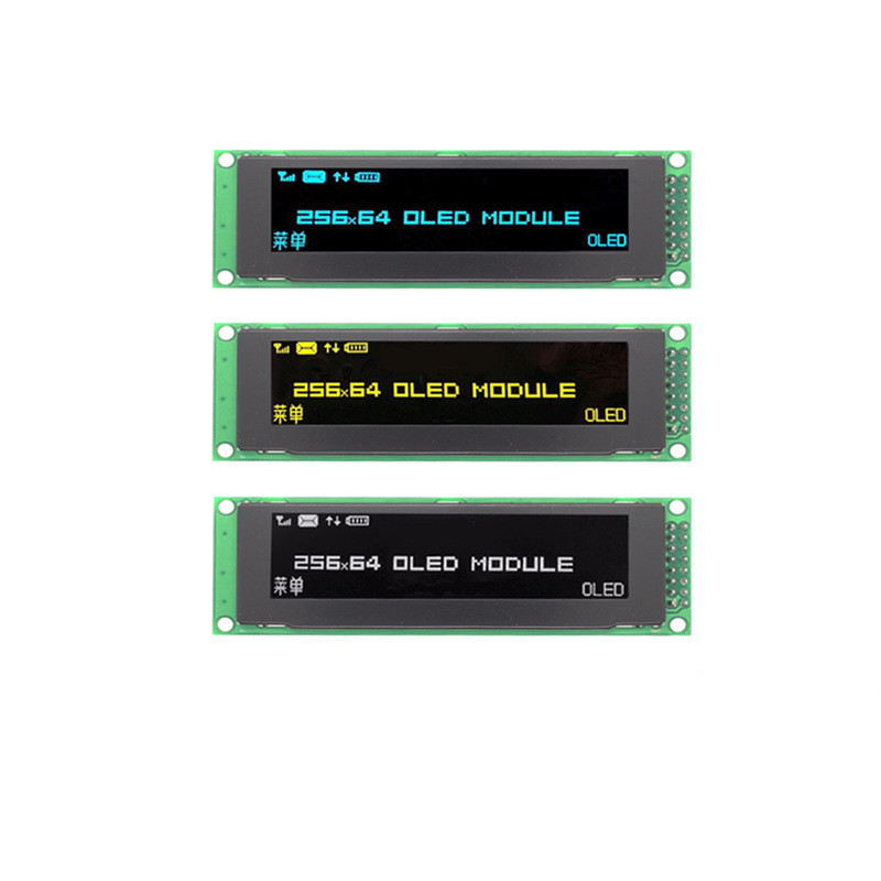 2.8 Inch PMOLED Display Module With PCBA, 256*64 Resolution, 30 Pins SPI Interface, Driving IC SSD1322