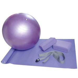 Quality Strap Block Pvc Massage Ball 5 IN1 55cm Yoga Ball Set Gym Block Strap wholesale