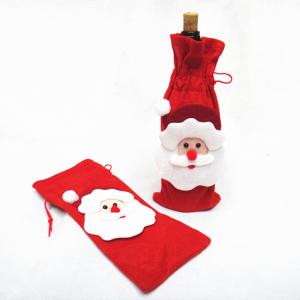 Quality Christmas santa bag for Red Wine Bottle Cover wholesale
