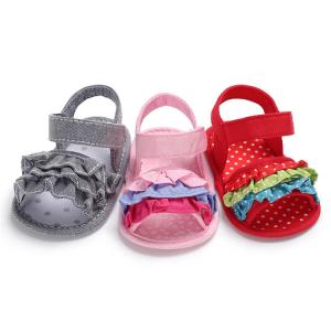 Quality Wish hot soft-sole Lace flower 0-18 months baby Newborn shoes toddler sandals wholesale
