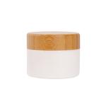 Bamboo Wood Lid Cosmetic Face Cream Jar 5ml 15ml 30ml 50ml 100ml
