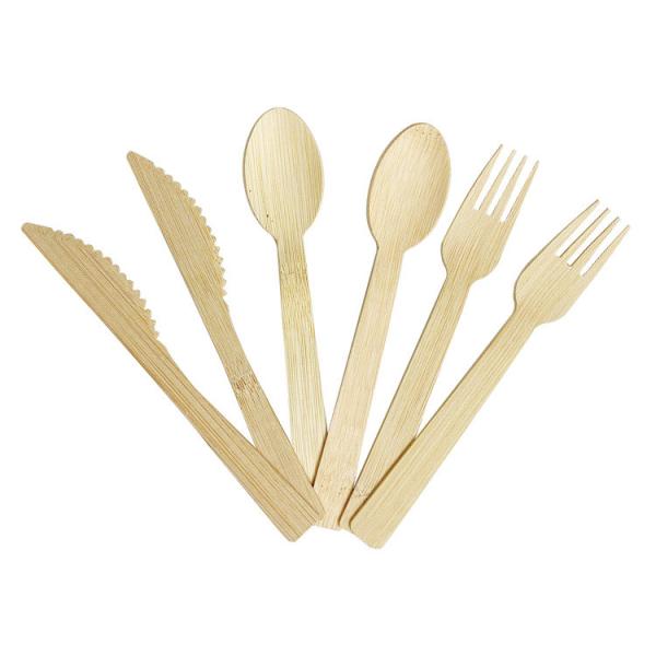 140mm 160mm Birch Disposable Spoon Fork Knife Set Wooden Cutlery for Custom