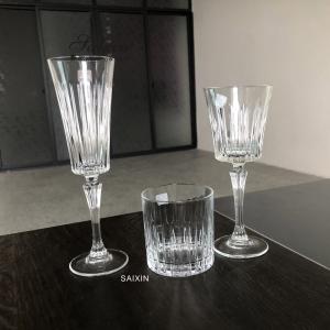 Quality Dining Wedding Table Charger Plates Clear Cut Republic Crystal Wine Glass wholesale