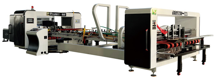 Corrugated Automatic Folder Gluer Machine Carton Paperboard Pizza Box