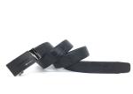 3.5cm Men Leather Ratchet Dress Belt With Automatic Click Slide Buckle