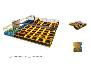 Quality Chinese Children Amusement Park Equipment 410 M2 Adults Big Trampoline wholesale