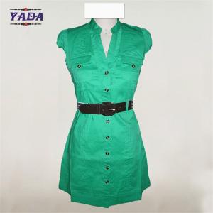 Quality Cotton spandex cap sleeve women's clothing summer women dress ladies office wear with low price wholesale