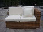 Indoor / Outdoor Rattan Furniture , Cane Corner Sofa For Meeting Room