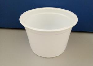 Quality acidophilus milk plastic cup in white color for milk, drink, jelly, solid food packaging wholesale