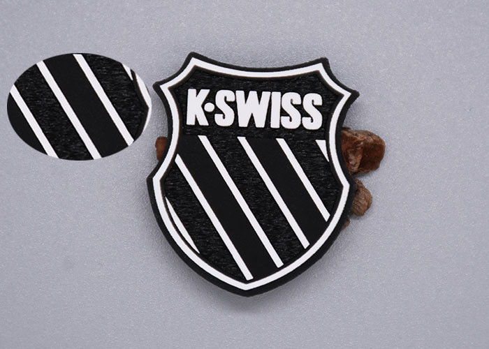 Woven Fabric Heat Transfer Patches With Printed Silicone Logos