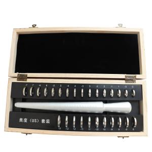 Quality Silver color Ring Sizer Set For Jewelry Measuring US Sizes 0-13 wholesale
