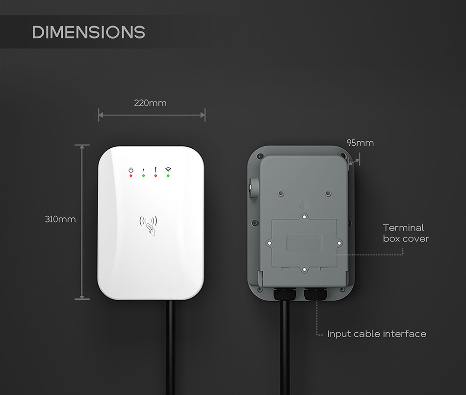 7KW 32A Smart Electric Car Charger Station NB Certificate