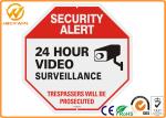 Notice Rectangle Aluminum Video Surveillance Sign Cctv Security Alert 0.4mm