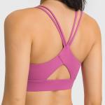 Removable High Impact Padded Ladies Sports Bra Gym Yoga Fitness Running