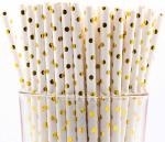 Multi Layered Assorted Paper Straws Sturdy Thick For Weddings Birthdays