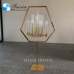 Candlestick Metal And Crystal Candelabra Chandelier Rectangular Tall 160CM