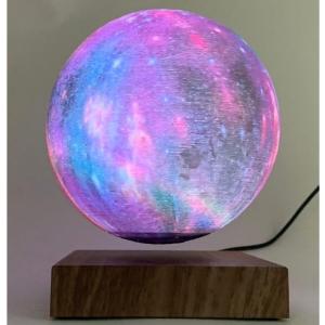 Quality NEW magnetic levitation colorful change starry moon lamp 3d Printing wholesale