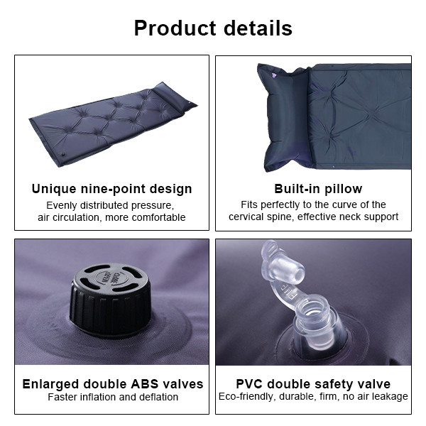 Pad Thick Self Inflating Sleeping Pad Comfortable Self Inflating Mats With Pillow
