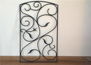 Quality 22&quot;*36&quot; Wrought Iron Glass Hollow Structure Stained / Polished Surface Finish wholesale