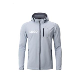 Quality Men Warm Autumn Down Jacket Long Sleeve Waterproof With Hoodies wholesale