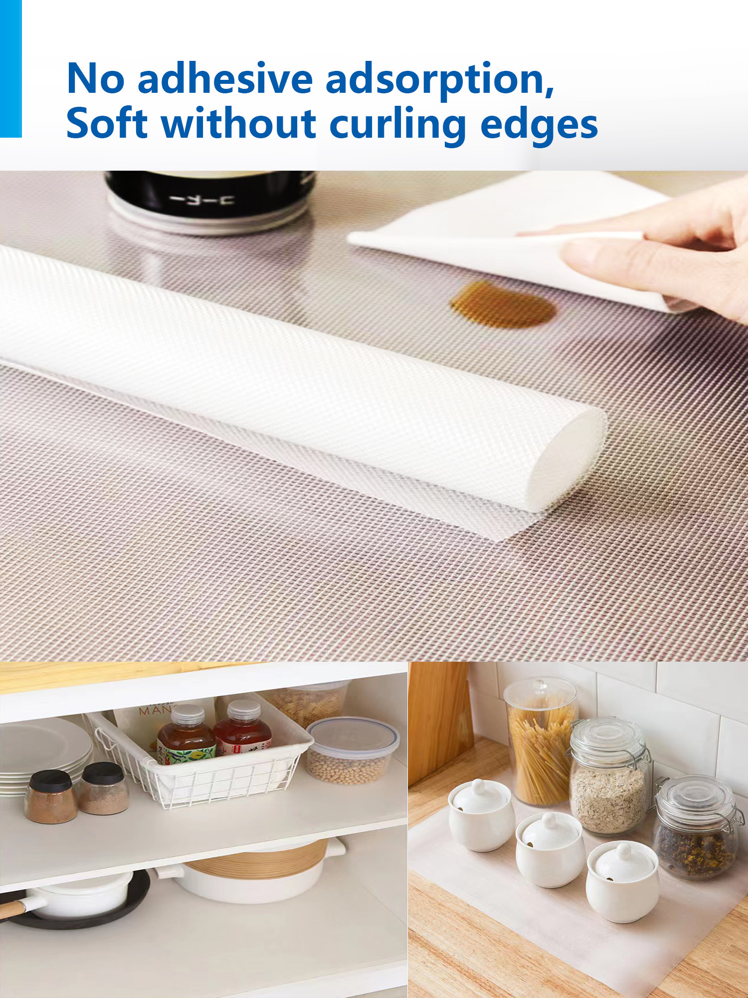 220gsm-650gsm Gram Weight Kitchen Drawer Liner EVA Fridge Mat For Mold-proof Dust-proof