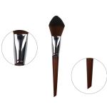 Square Loose Powder Facial Makeup Brush Copper Ferrule Solid Wood Single