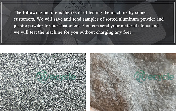 Automatic ACP Recycling Machine Scrap Aluminum Plastic Recycling Separator Machine