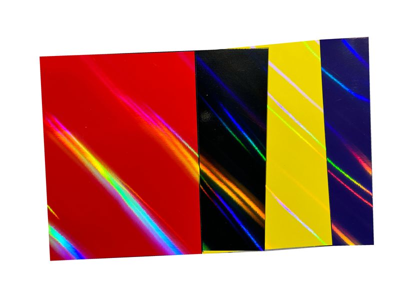 Recyclable Metallized Holographic Paper Sheets / Roll Customized Environment Friendly