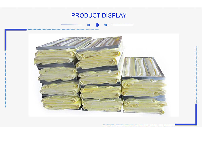 F9 95% RH Pocket Air Filter MAU HVAC Bag Filter 3200m3/H Airflow