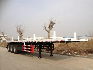 Quality 40FT Flatbed Truck 500mm Heavy Duty Semi Trailers wholesale