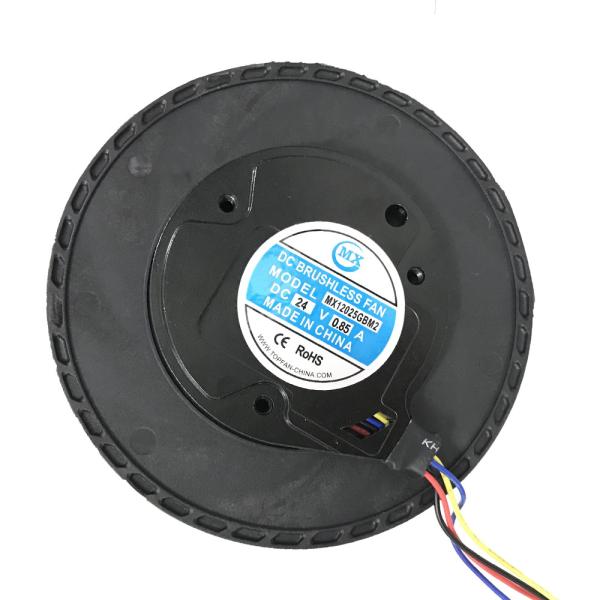 Round Shape Dc Centrifugal Fan 12cm Diameter Air Purfier / Vacuum Cleaner