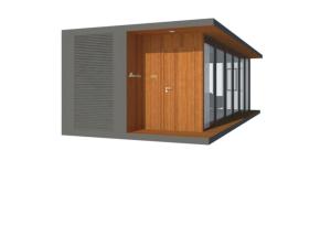 Quality Gray Prefab House Prefabricated With One Bedroom Prefab Homes wholesale
