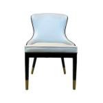 HAOBOWEI Upholstered Bonded Leather Hotel Dining Chair Timber Framework