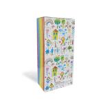 Corrugated Kids Toy Gift Box With Plastic Window 2mm Thickness Magnetic Toy Box