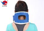 Waterproof First Aid Cervical Collar Neck Brace , Blue And White Rigid Plastic