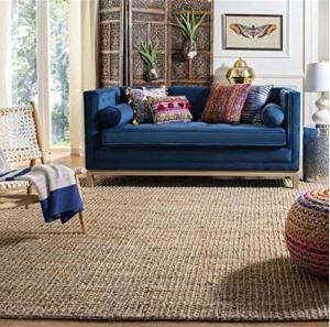 Quality Home Office 6mm 2500gsm Flat Weave Natural Soft Sisal Carpet wholesale
