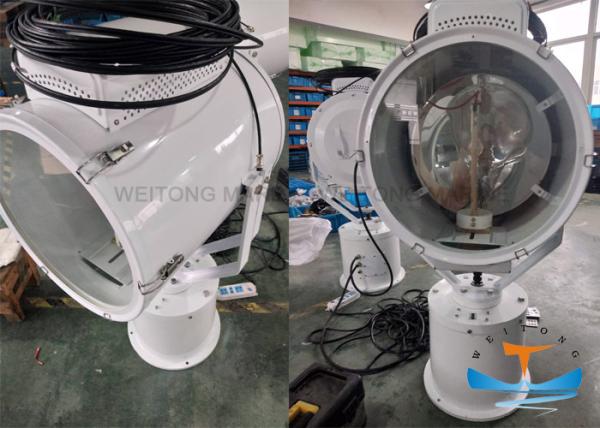 1000W IP55 Marine Lighting Equipment Stainless Steel Searchlights 360 Rotation