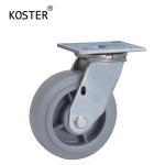 4-6 Inch Industry Heavy Duty Shopping Trolley Fixed KSLHD0203 with TPR/ PVC