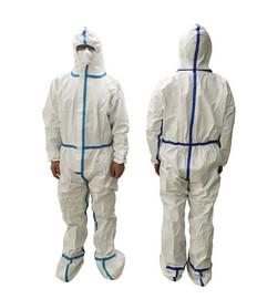Quality Cleanroom Disposable Isolation Gowns , White Safety Protective Clothing wholesale