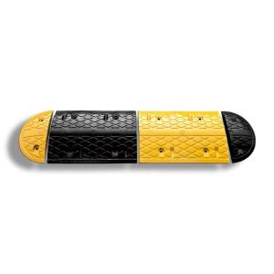 Quality Yellow Black Driveway Speed Bump , Screwed Safety Heavy Duty Speed Ramps wholesale