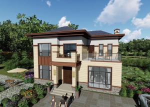 Quality Xps Wall Duplex Retro Earthquake Proof Luxury Prefab Houses Prefabricated Villa wholesale
