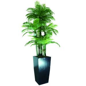 Quality ODM Artificial Landscape Trees Feather Palm Detailed Natural Leaves Indoor Decor wholesale