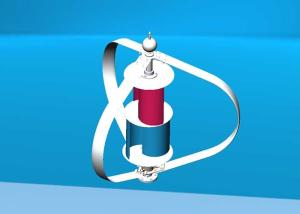 Quality 24V 200W Maglev Vertical Axis Wind Turbine Space - Saving Aerodynamic Body wholesale