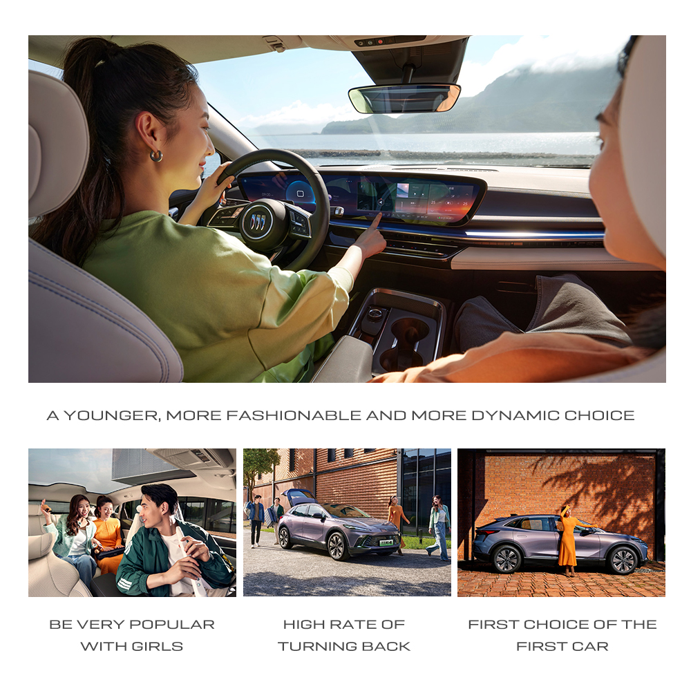 Max Speed 180km/h Fast Charging and Winter Birch White Color 2024 Buick E4 Luxury Electric Vehicle at an Unbeatable