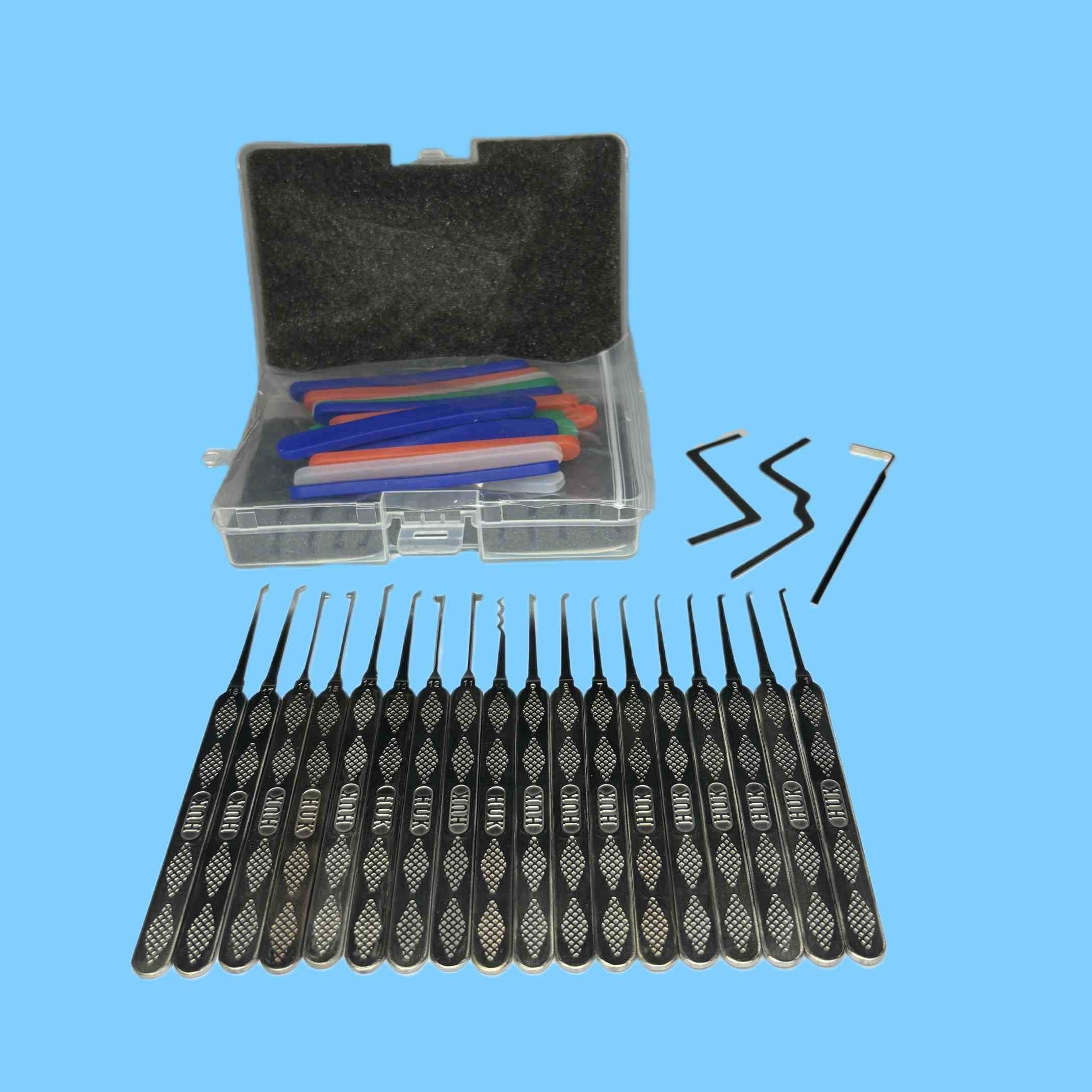 Single Hook Lock Pick 20pcs Locksmith Tools Kit Mix Color For Beginner