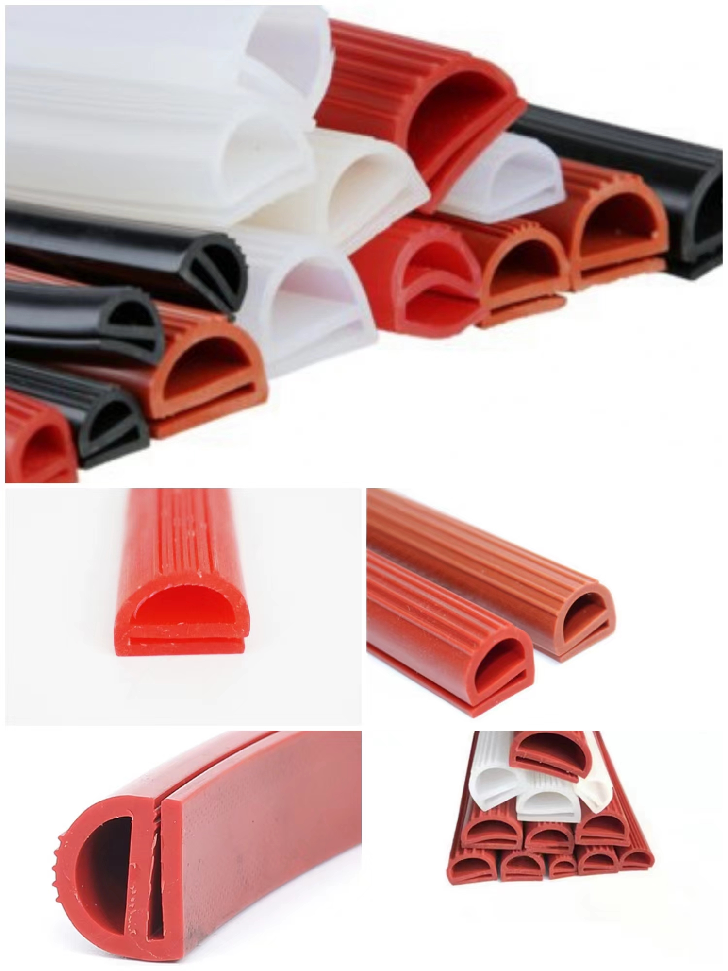 E Shape Silicone Rubber Gasket for Oven Door Seal Designed to Your Specifications